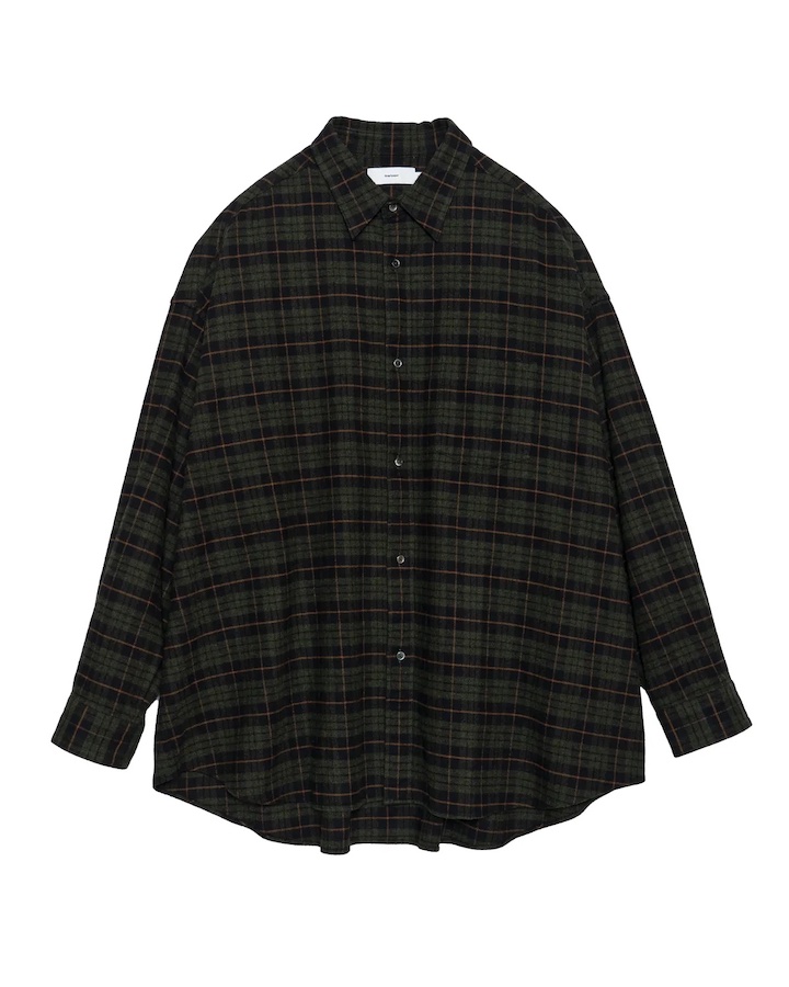 商品画像: Re: (※Graphpaper NAGOYA EXCLUSIVE) / SIDOGRAS Cotton Flannel Oversized Regular Shirt