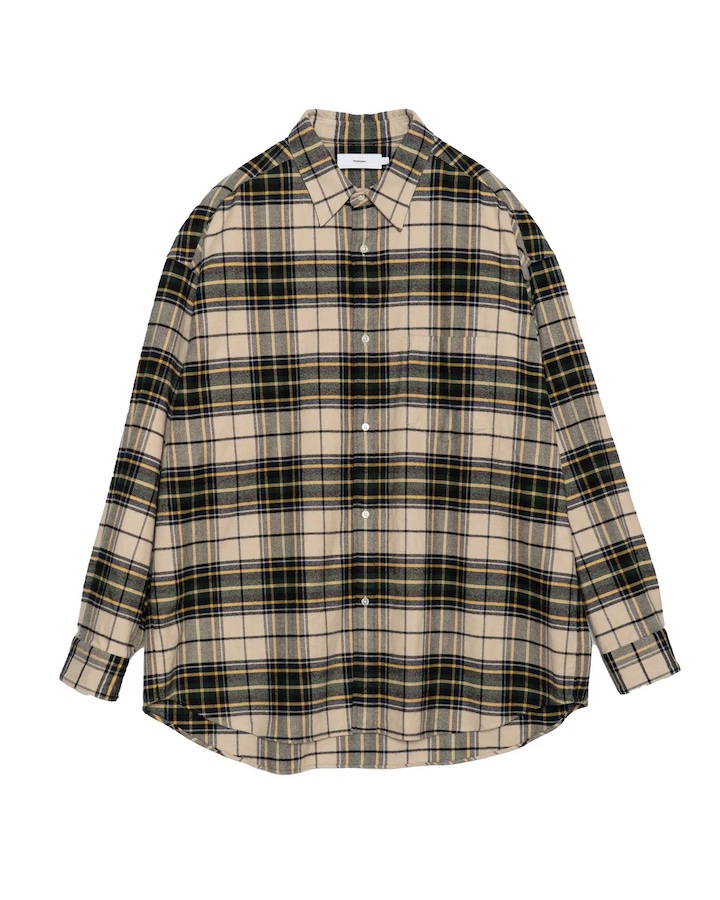 商品画像: Re: (※Graphpaper NAGOYA EXCLUSIVE) / SIDOGRAS Cotton Flannel Oversized Regular Shirt