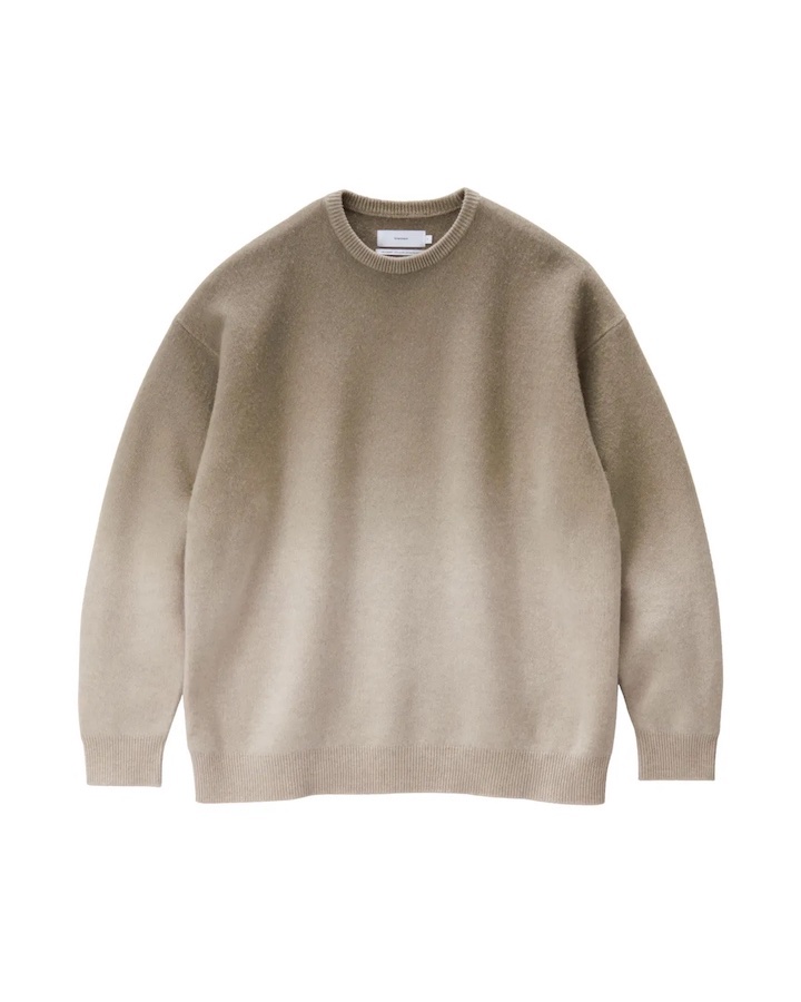 商品画像: Gradient Dyed Wool Crew Neck Knit
