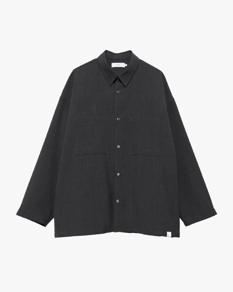 商品画像: Grain Wool L/S Oversized Box Shirt