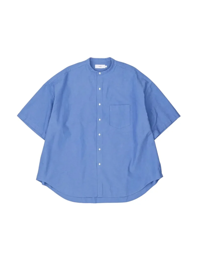 商品画像: Oxford S/S Oversized Band Collar Shirt