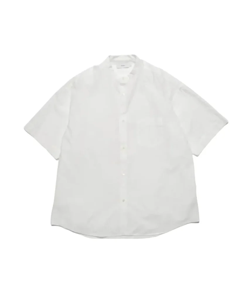 商品画像: Broad S/S Oversized Band Collar Shirt