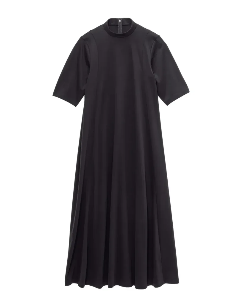 商品画像: Cool Smooth Mock Neck Panel Line Dress (GL262-70047)