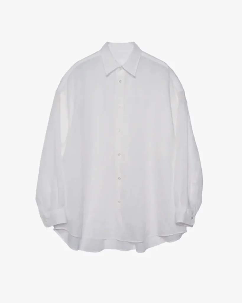 商品画像: Linen L/S Oversized Regular Collar Shirt (GL262-50043B)