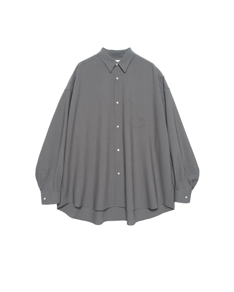 商品画像: Wool Hopsack L/S Oversized Regular Collar Shirt (GM263-50472)
