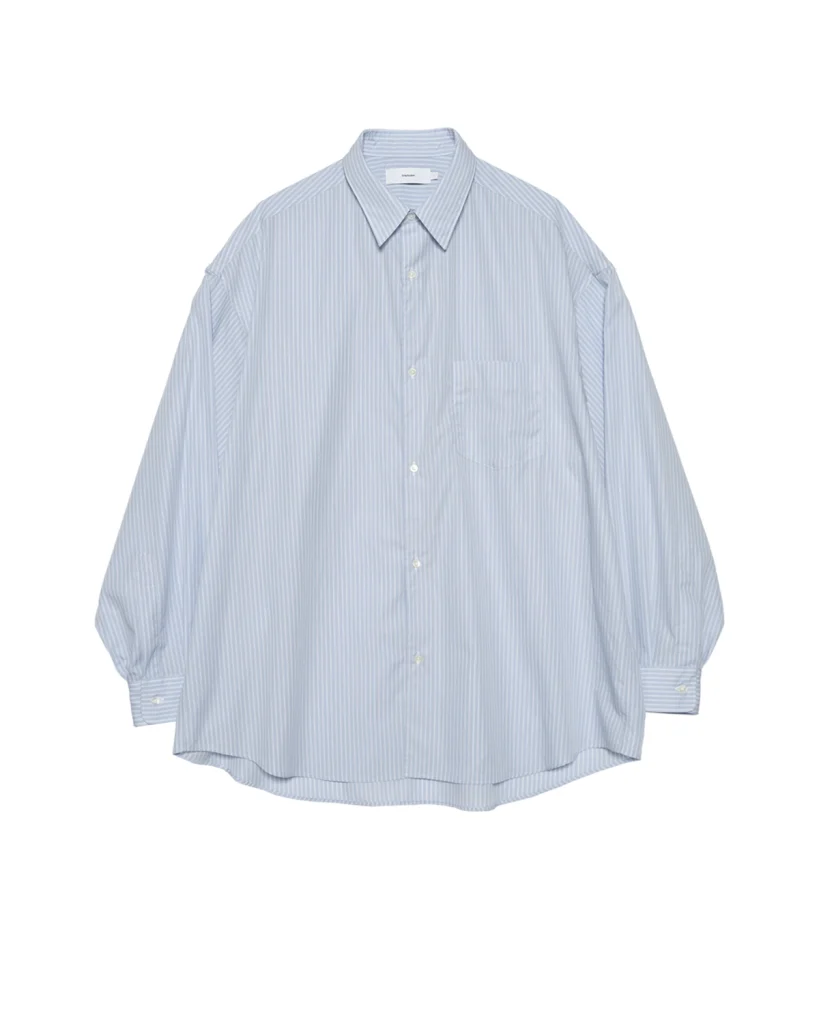 商品画像: Broad Stripe L/S Oversized Regular Collar Shirt (GM264-50025STB)