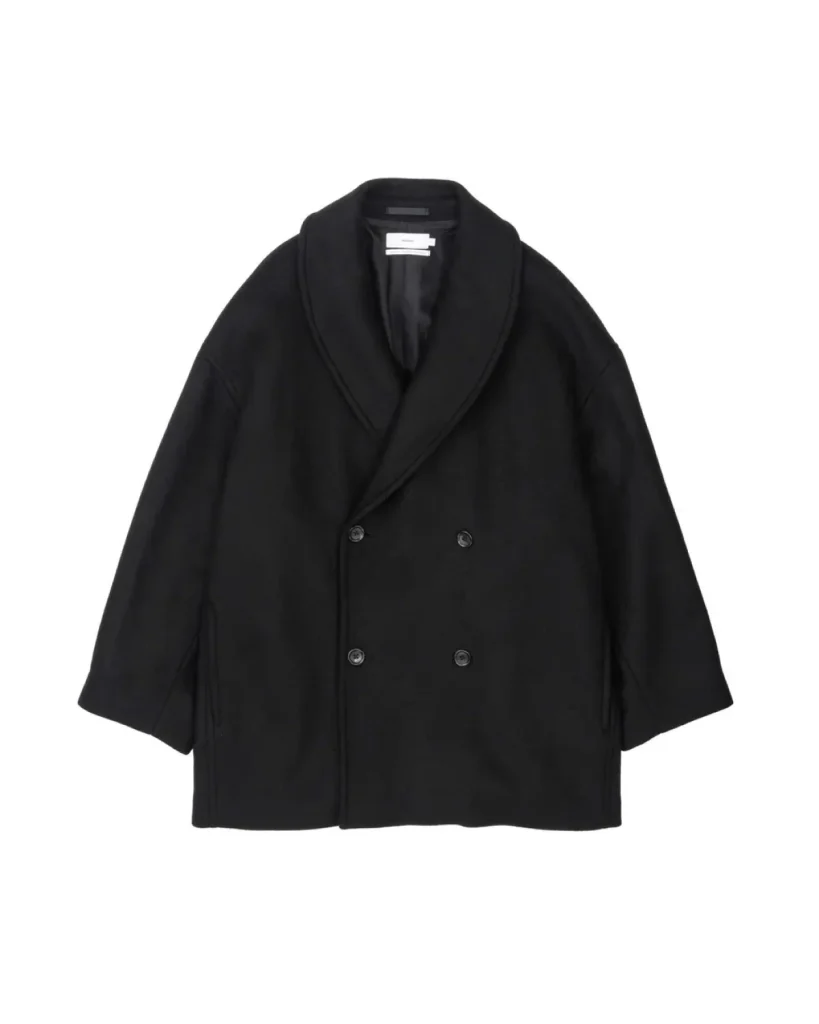 商品画像: Light Melton Shawl Collar Coat (GM263-10421B)